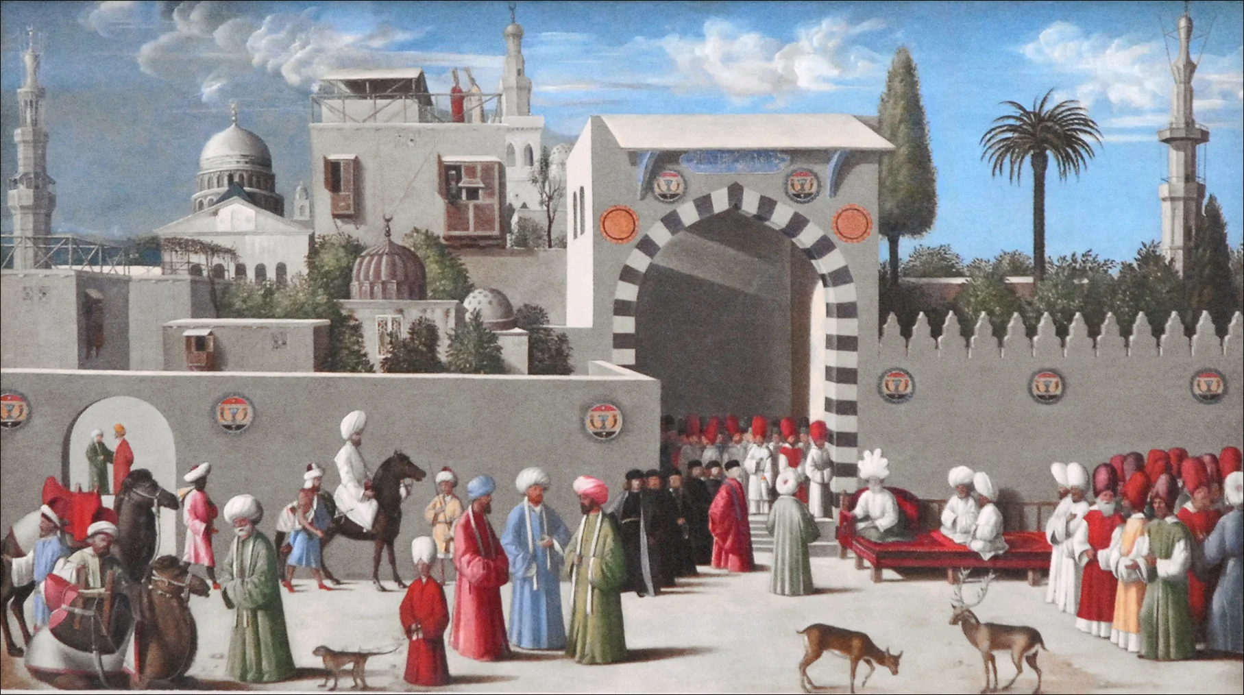 Reception of a Venetian Delegation in Damascus in 1511, detail
