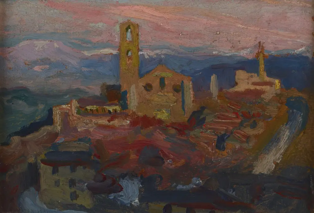 Peruggia at Twilight, by Jan Stanisławski, unspecified, 1904
