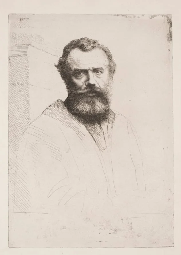 Self-Portrait (Third Plate), detail