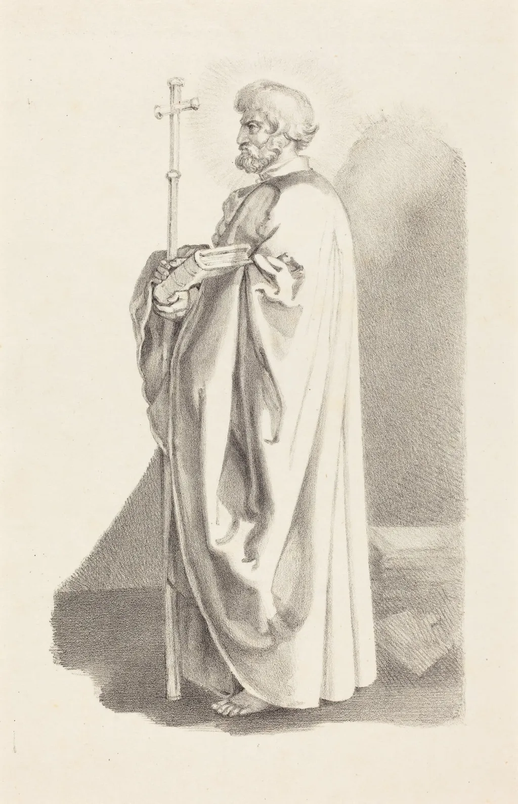 An Apostle, from Albert [sic] Durer, by James Henry Lynch, ink, 1829