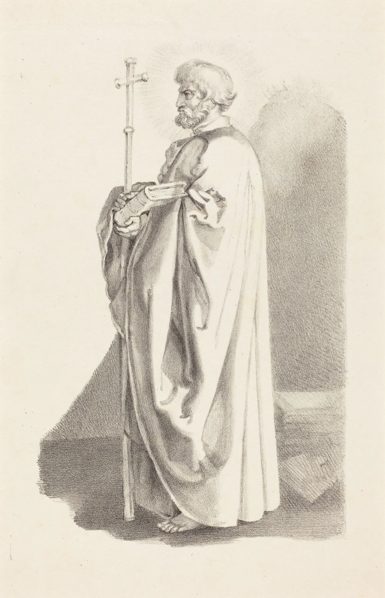 An Apostle, from Albert [sic] Durer, detail