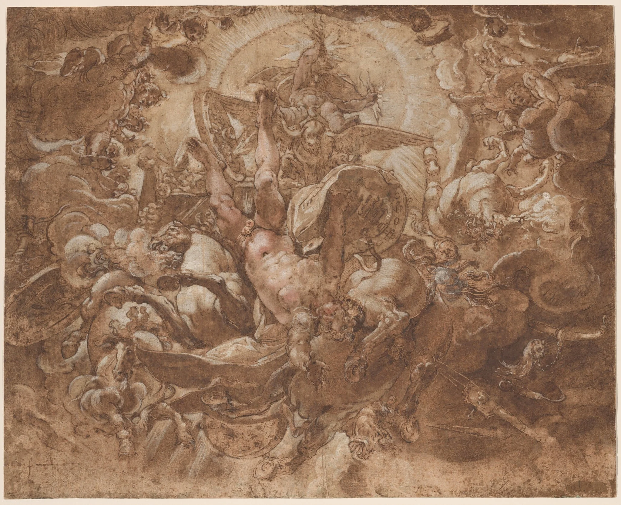 The Fall of Phaeton, detail