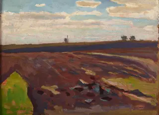 Plough-Land in Spring, by Jan Stanisławski, unspecified, 1903