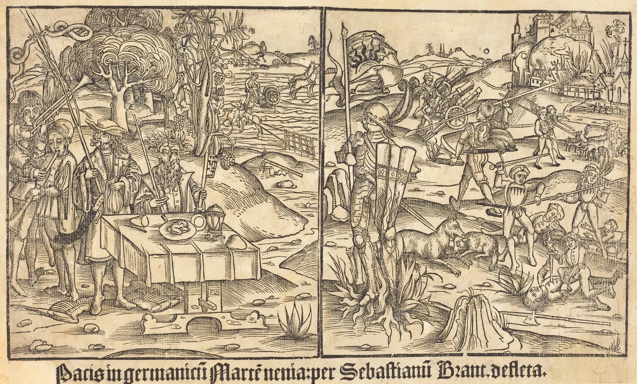 Allegory of War and Peace, detail