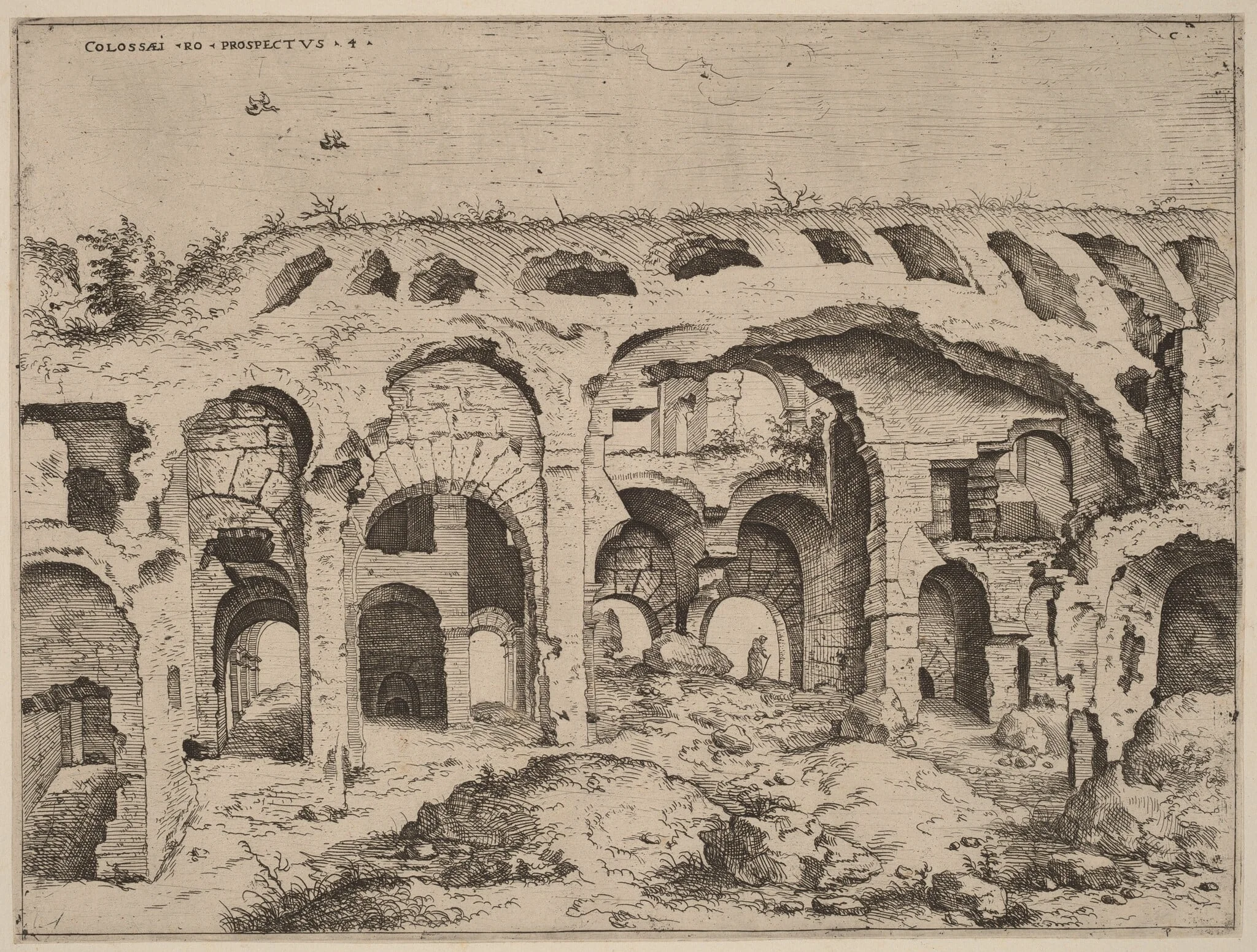 Fourth View of the Colosseum, detail