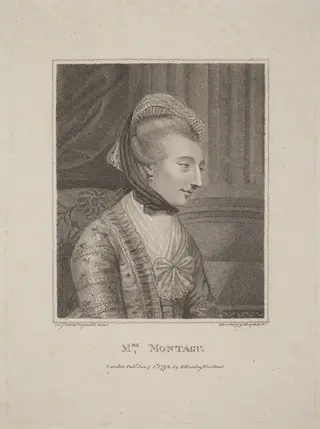 Mrs. Montague, by Francesco Bartolozzi, ink, 1792