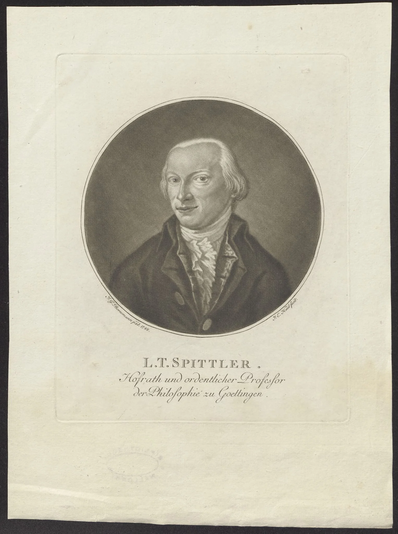 Portrait of L.T. Spittler, detail