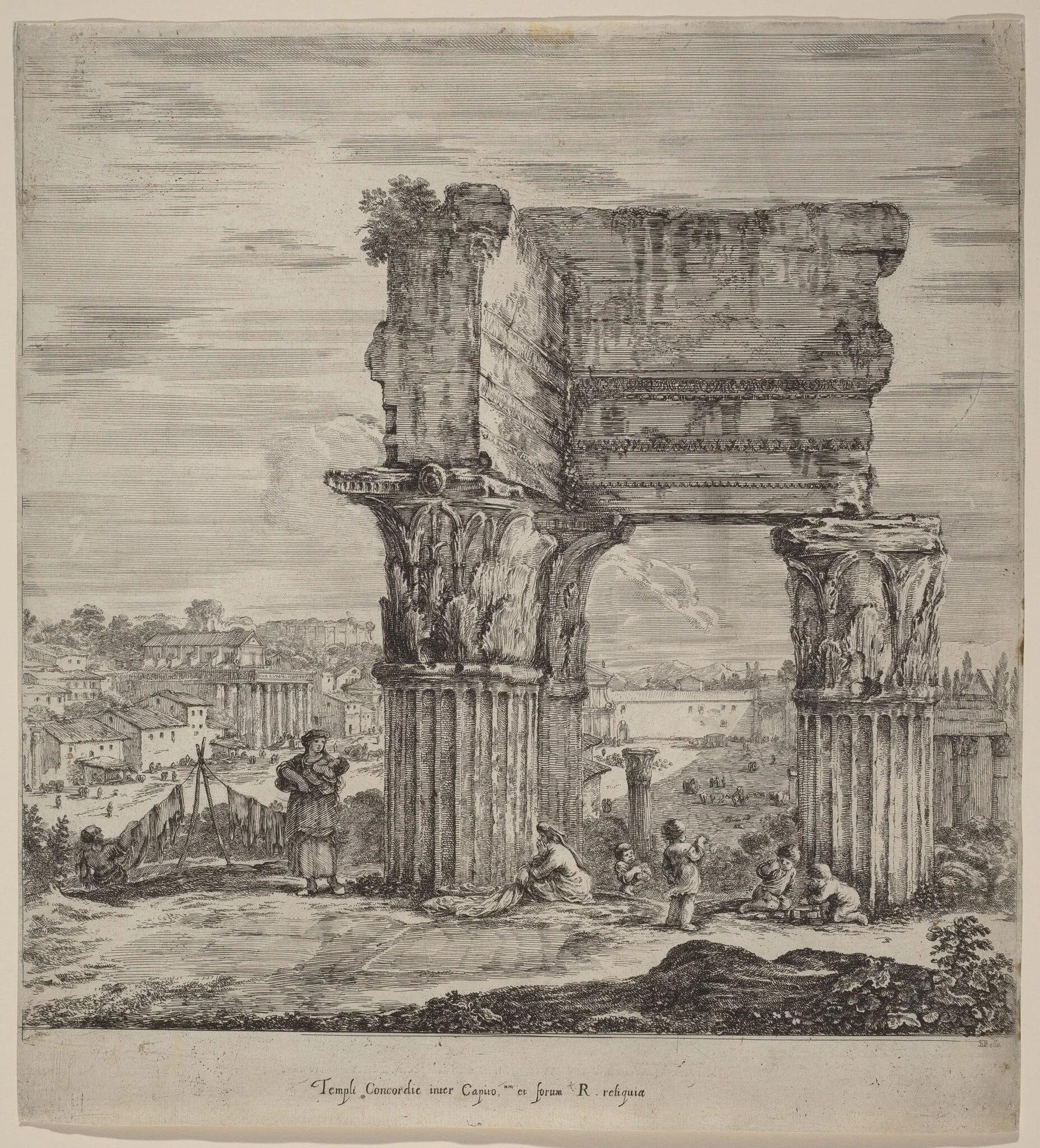Temple of Concord and Roman Forum, detail
