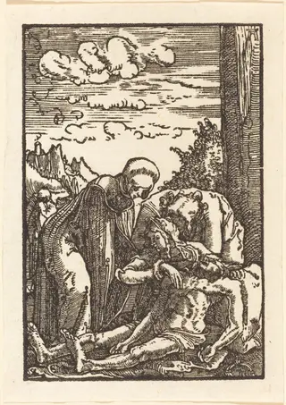 The Lamentation of Christ, by Albrecht Altdorfer, ink, 1513