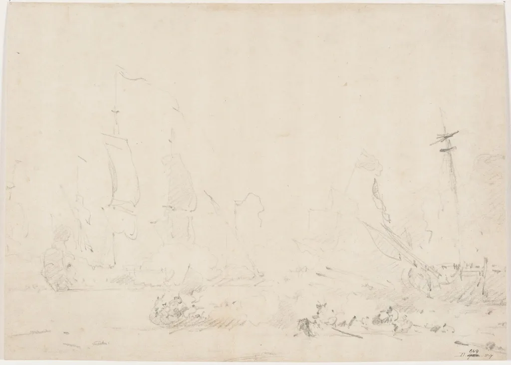 A sea fight, by Willem van de Velde the Younger, 1669