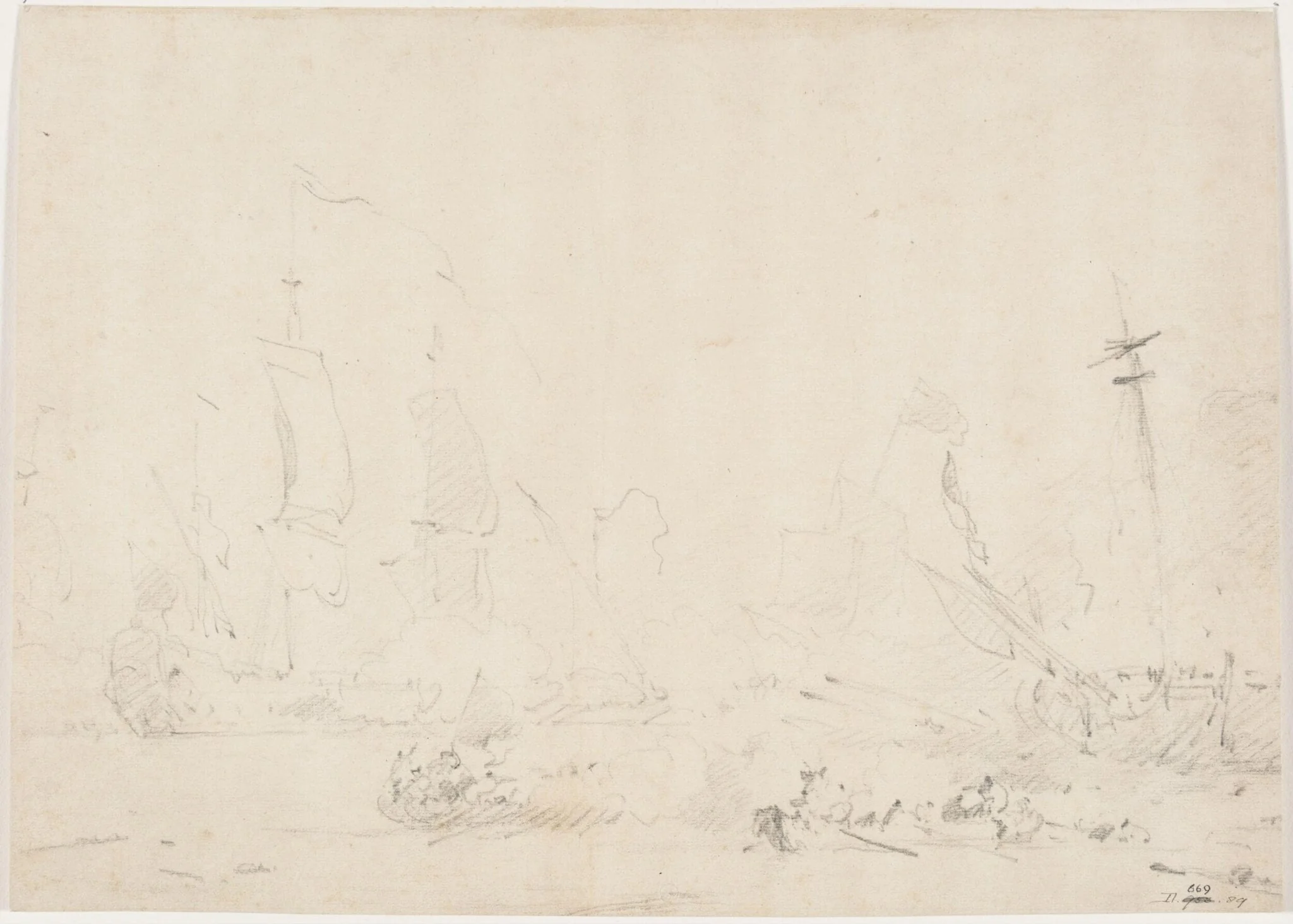 A sea fight, detail