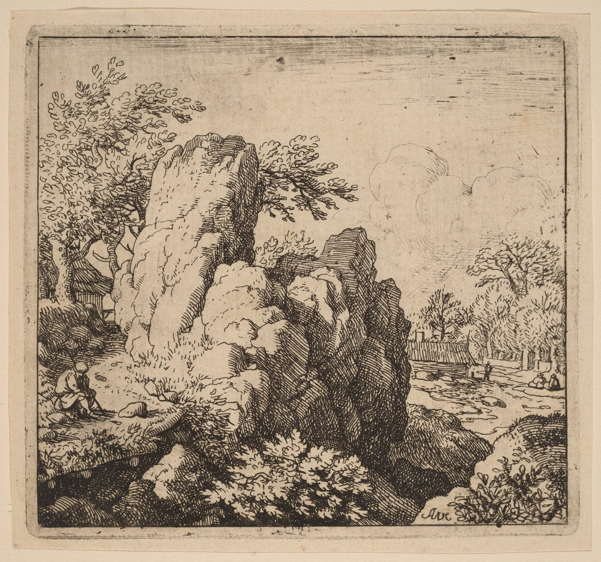 Large Rock, detail