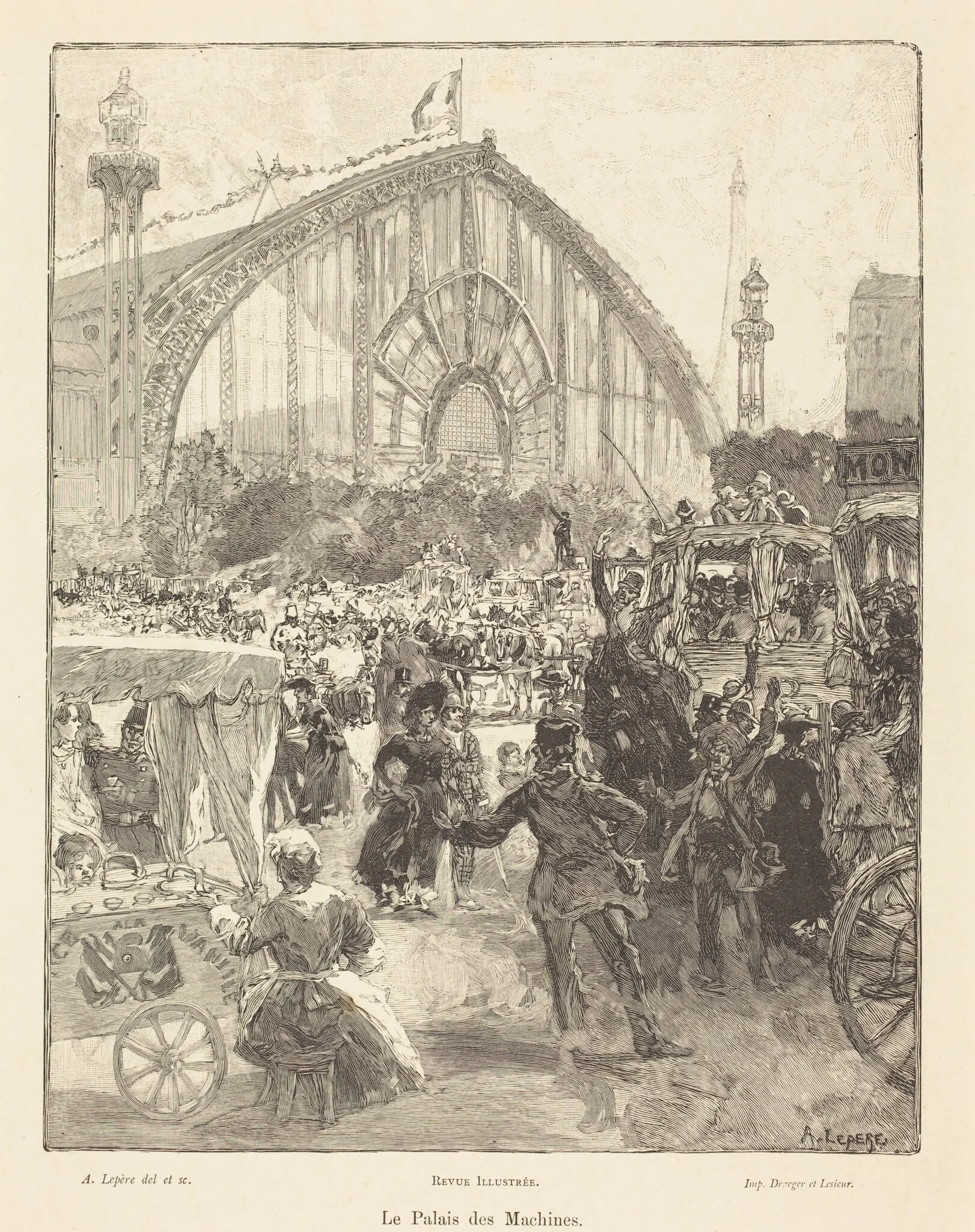 Le Palais des Machines, detail