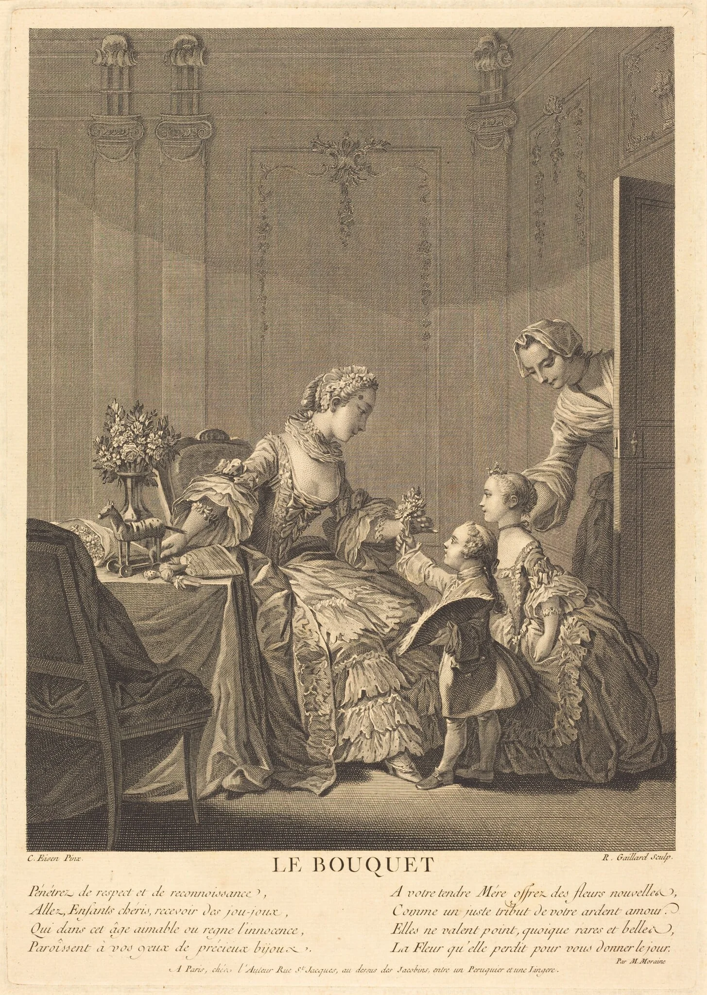 Le bouquet, detail
