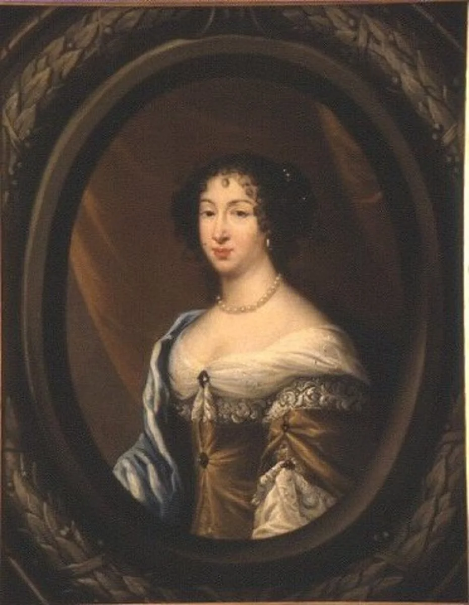 Porträtt av Hedvig Eleonora, detail