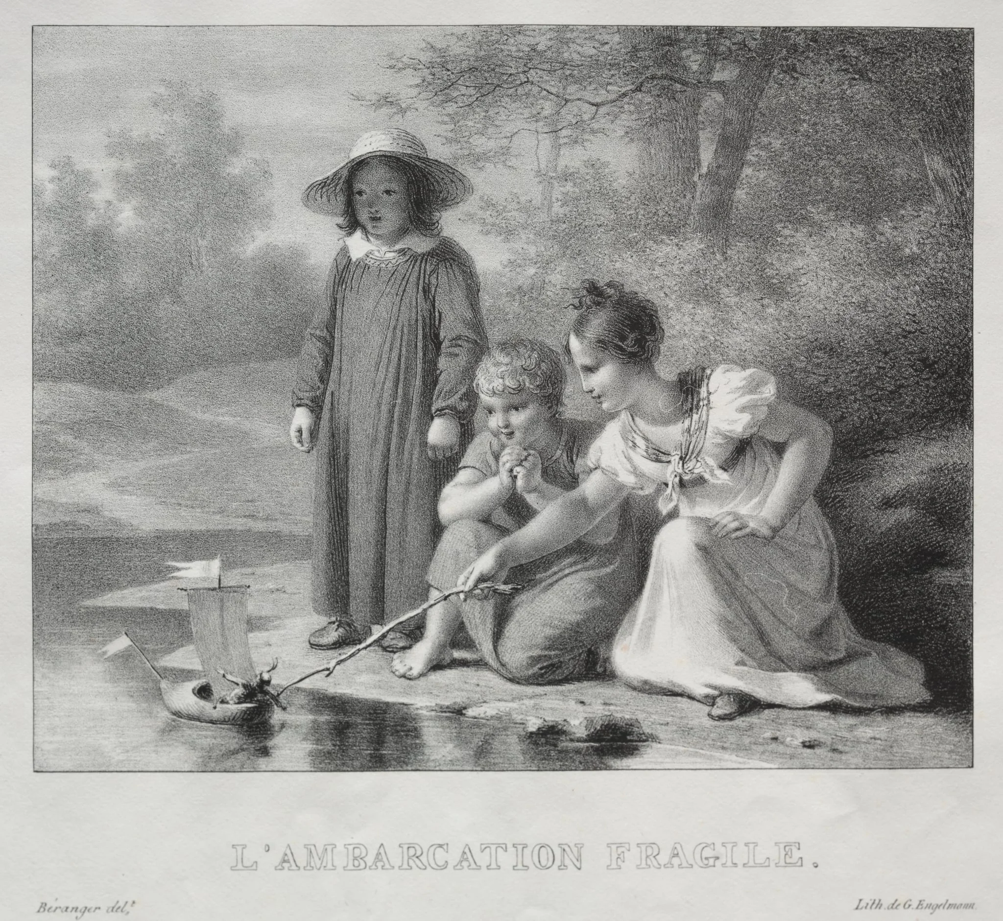 L'Ambarcation fragile, detail