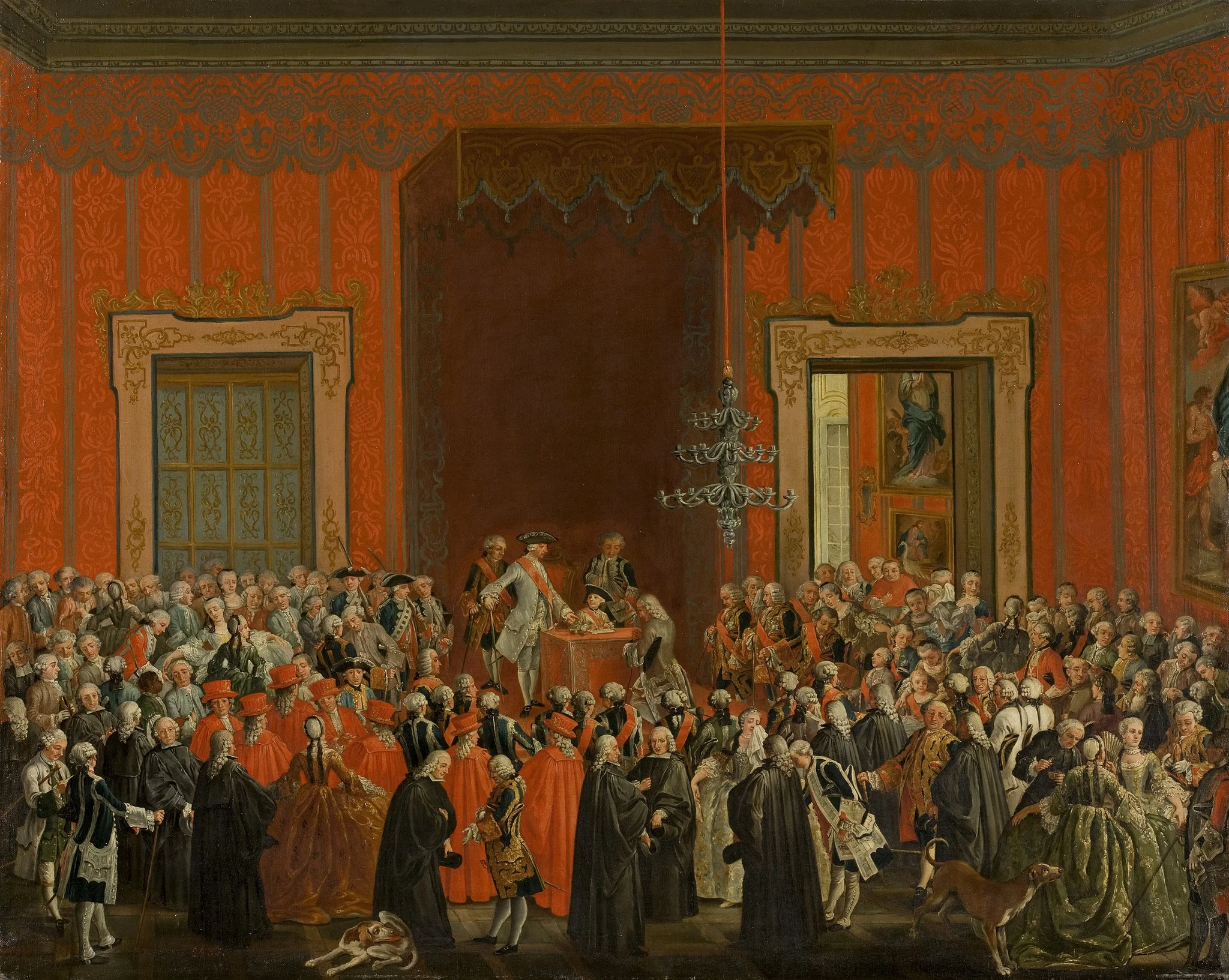 Carlos III renuncia a la corona de Nápoles, detail