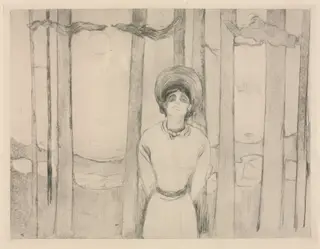 Summer Night  (The Voice), by Edvard Munch, 1895
