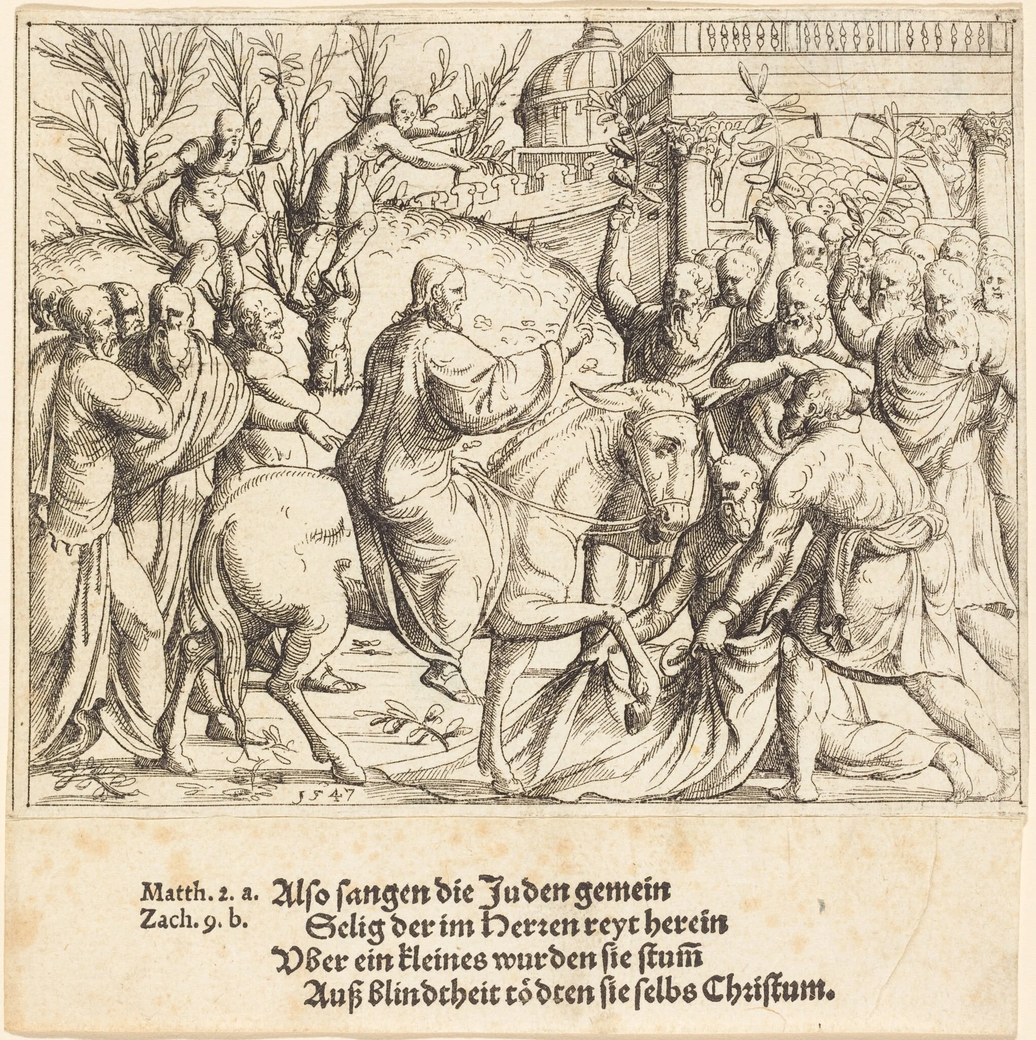 The Entry into Jerusalem, detail