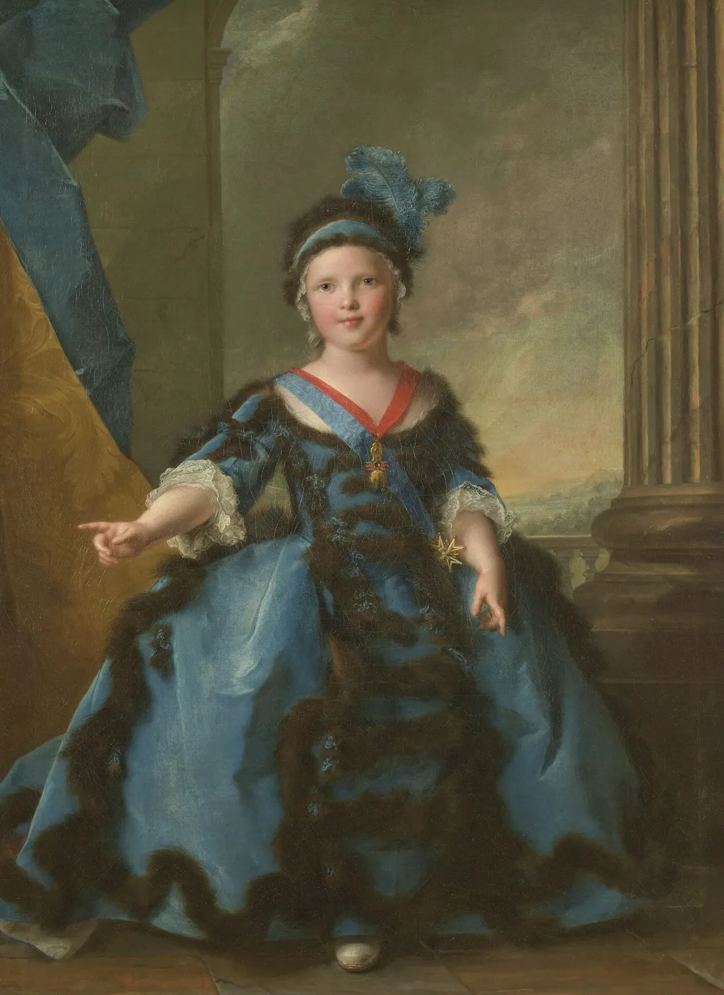 Louis-Joseph-Xavier de France, Duke of Burgundy (1751–1761), son of Louis, Dauphin of France, by Jean-Marc Nattier, oil, 1754