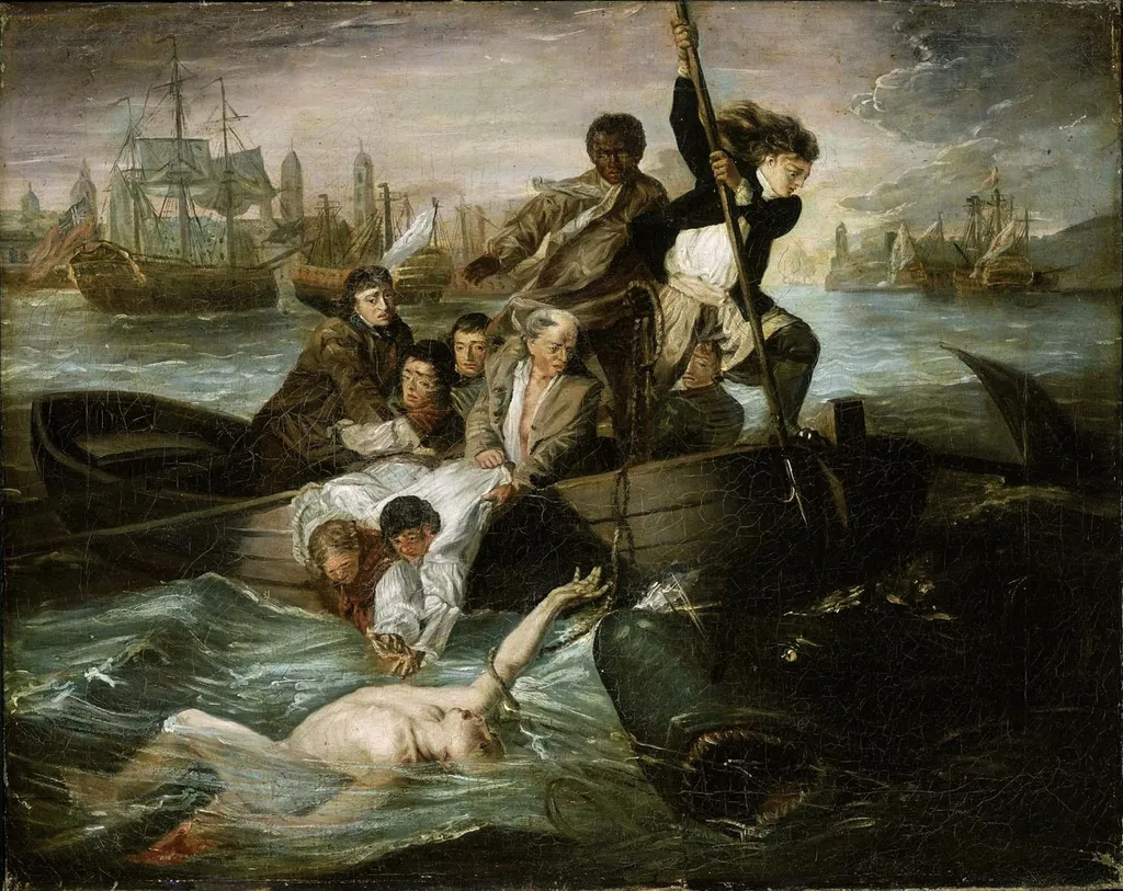 Watson and the Shark, by Henry Sargent, oil, 1797