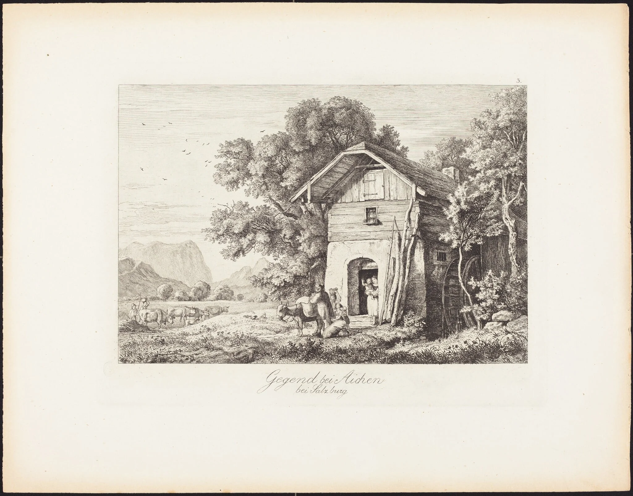 Gegend bei Aichen bei Salzburg (The Region near Aichen near Salzburg), detail