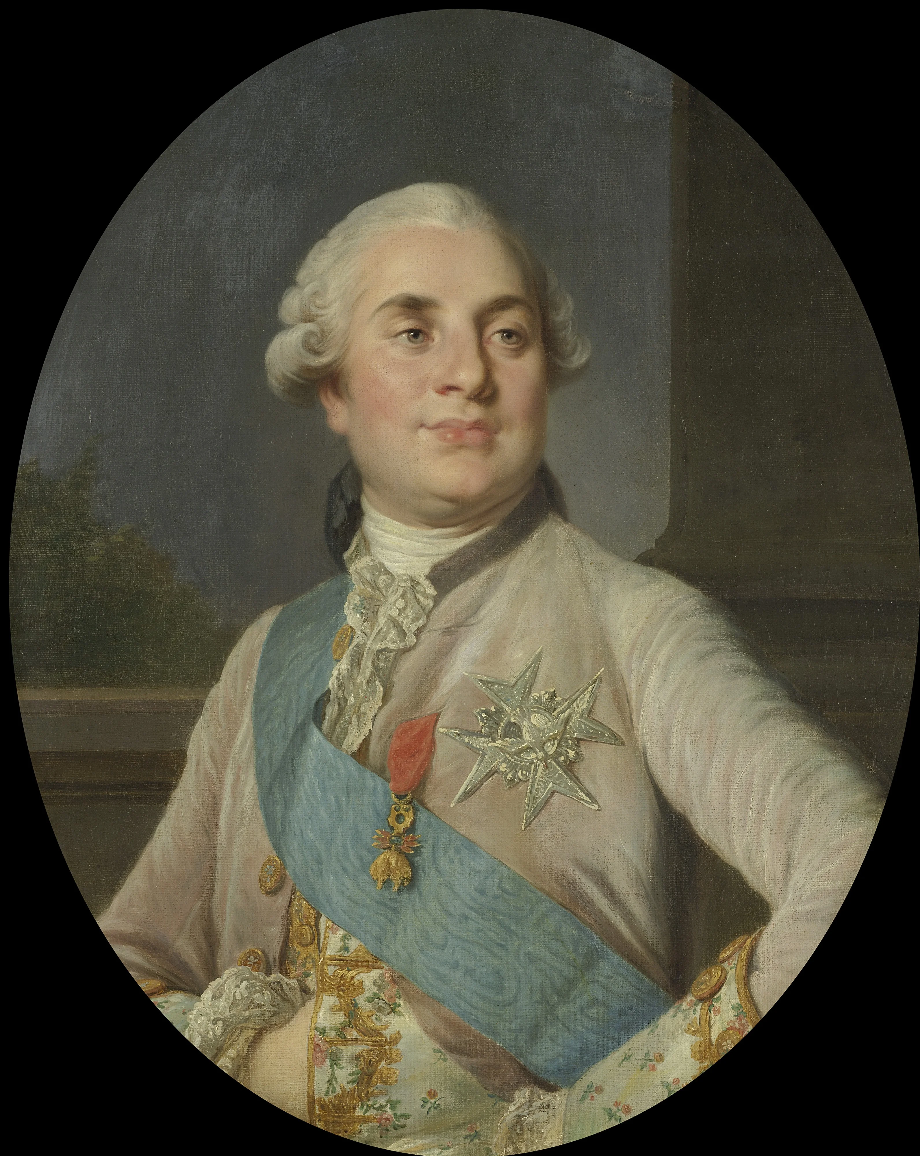 Portrait of Louis XVI, King of France, detail