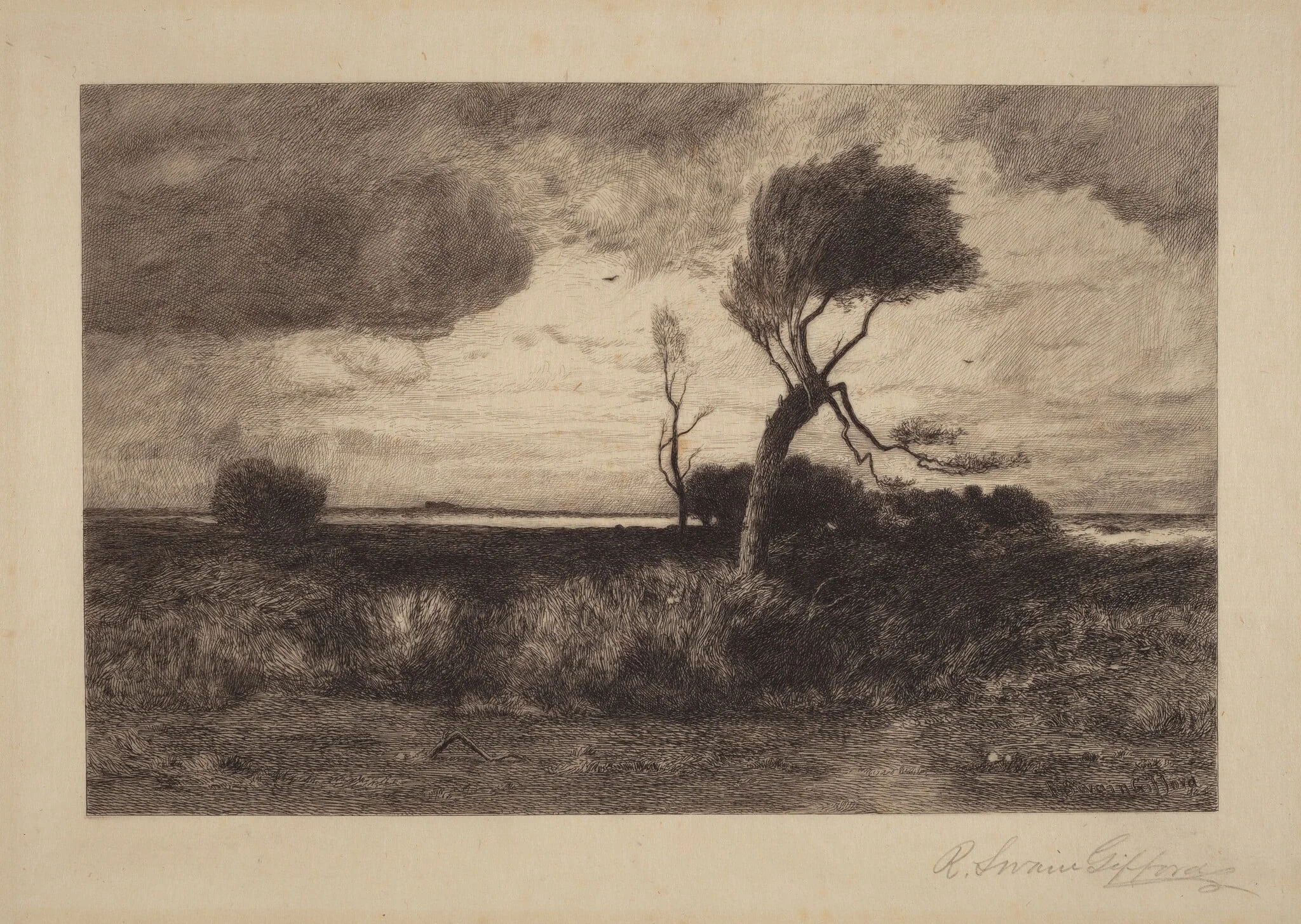 Near the Coast [large plate], detail