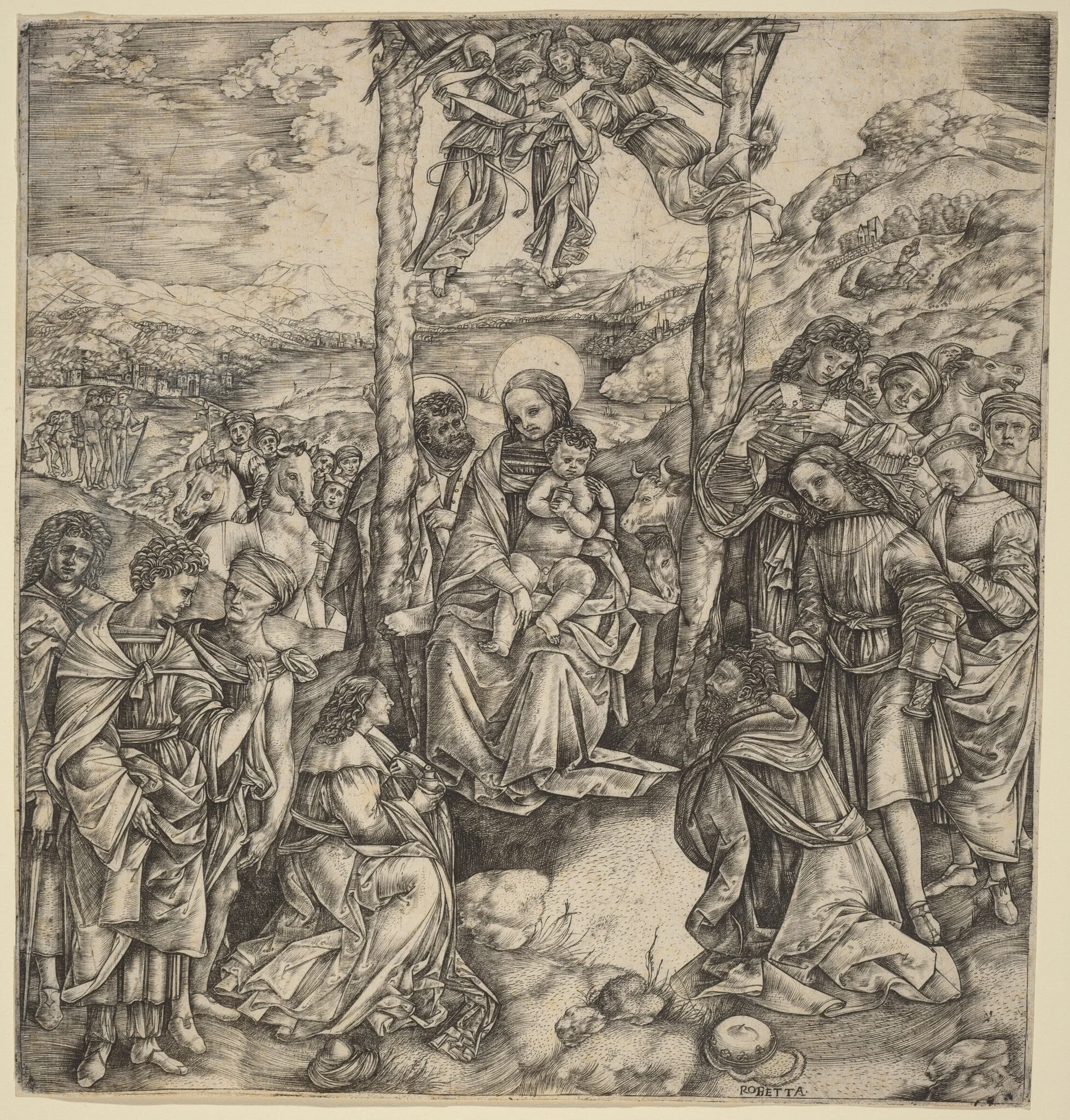 The Adoration of the Magi, detail