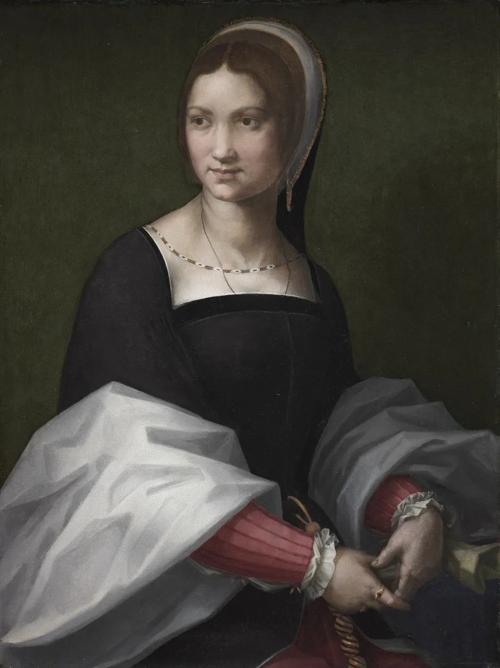 Portrait of a Woman, by Andrea del Sarto, oil, 1518