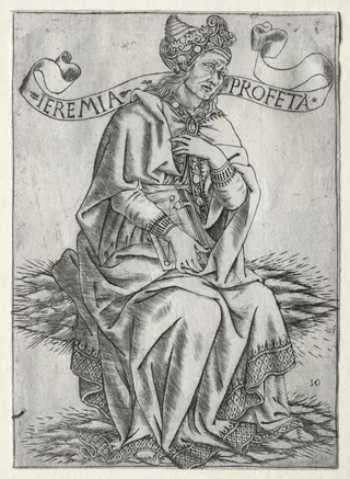 The Prophets:  Jeremiah, by Baccio Baldini, 1472