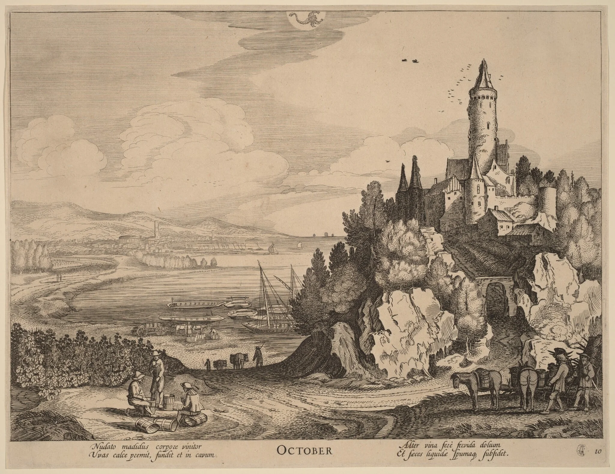 October, detail
