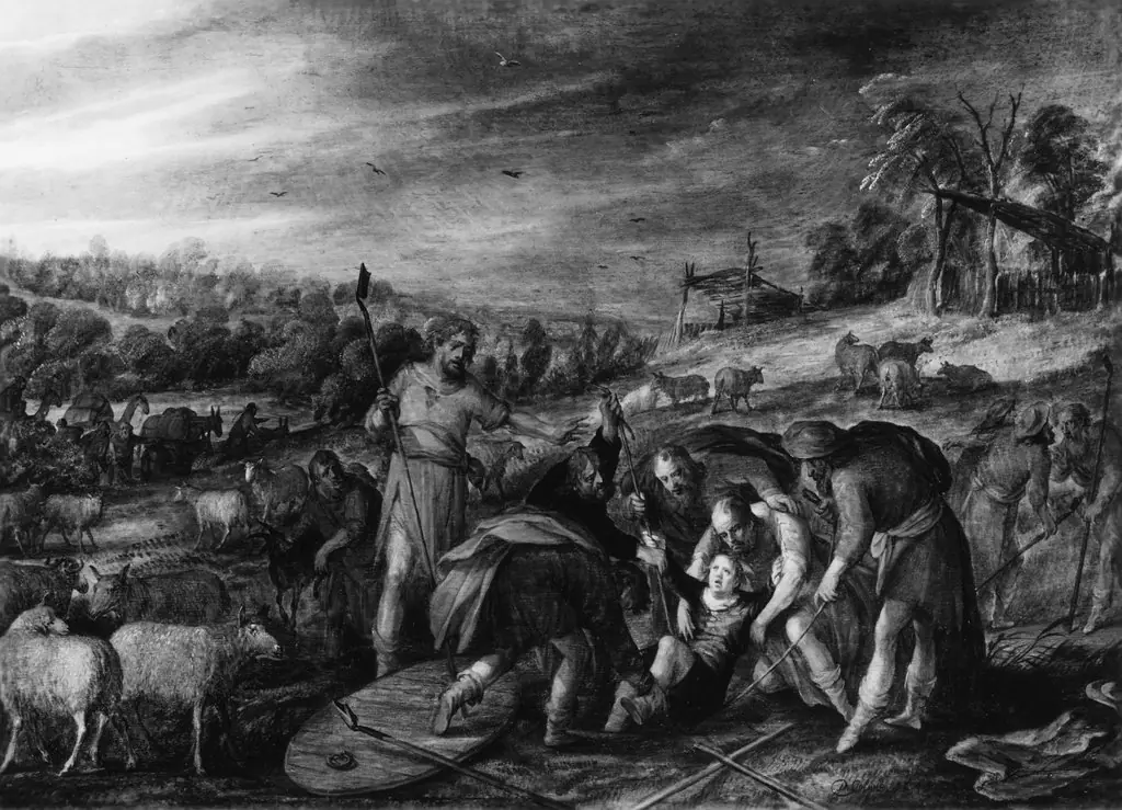 Joseph Thrown into a Pit, by David Colijns, oil, 1644