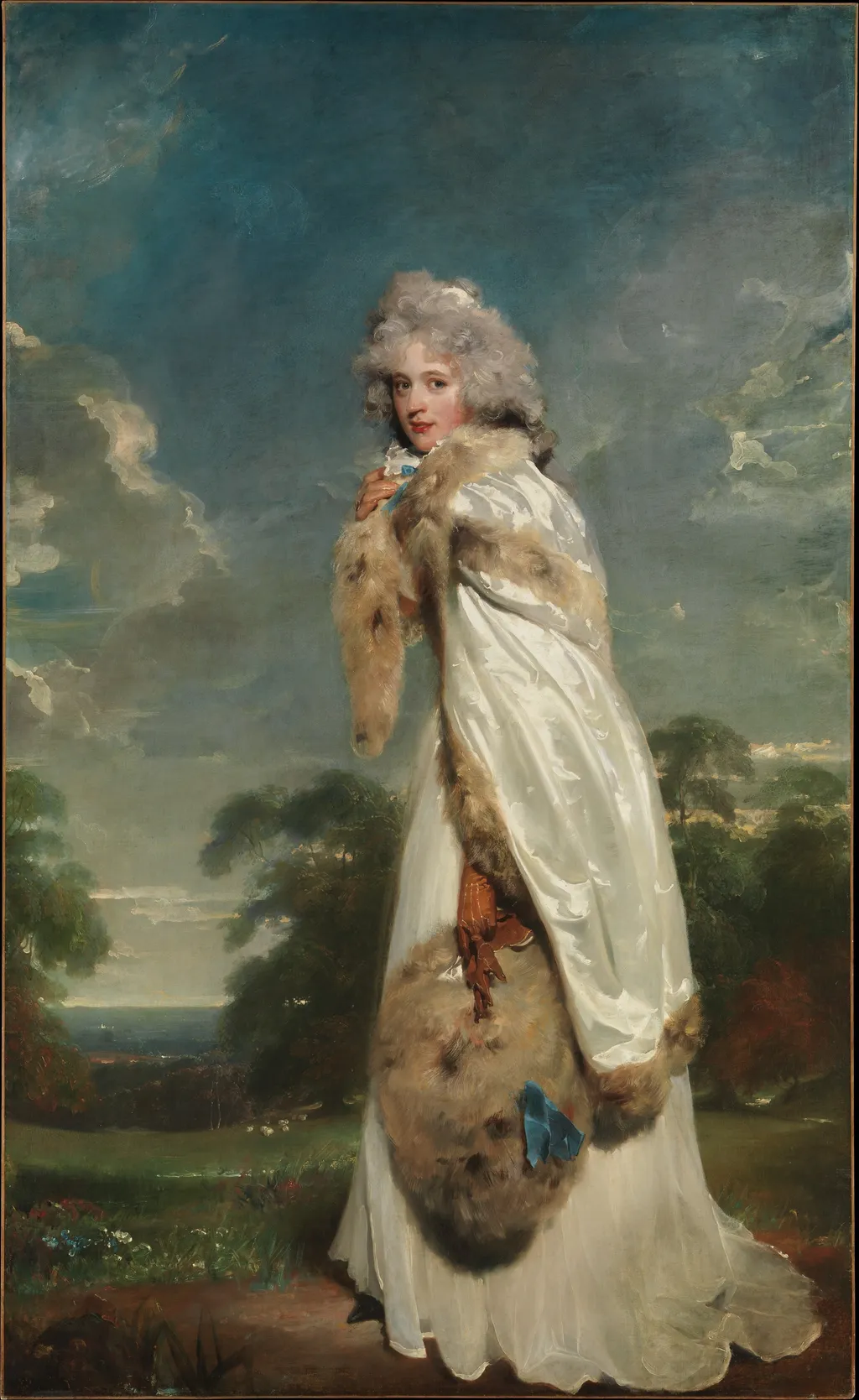 Elizabeth Farren (born about 1759, died 1829), Later Countess of Derby, by Thomas Lawrence, oil, 1796
