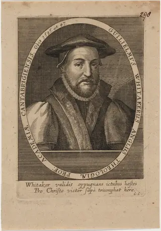 William Whitaker, D.D., by Klemens Ammon, ink, 1650