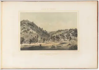 Red Sulphur Spring, by Edward Beyer, ink, 1857