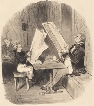 Un Enfant qui s'amuse de peu..., by Honoré Daumier, ink, 1847