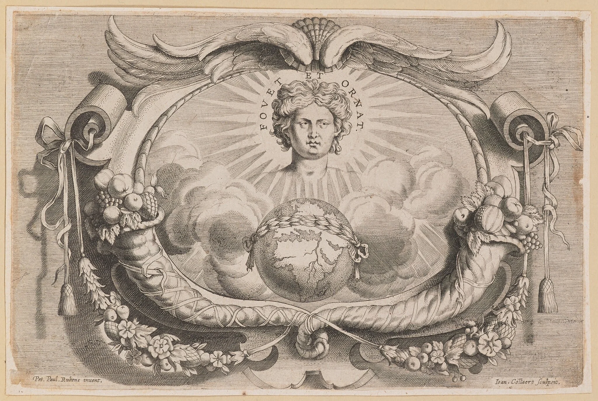 Printer's Device for Jan van Keerbergen: Vignette for Biblia Cum Glossa Ordinaria, detail