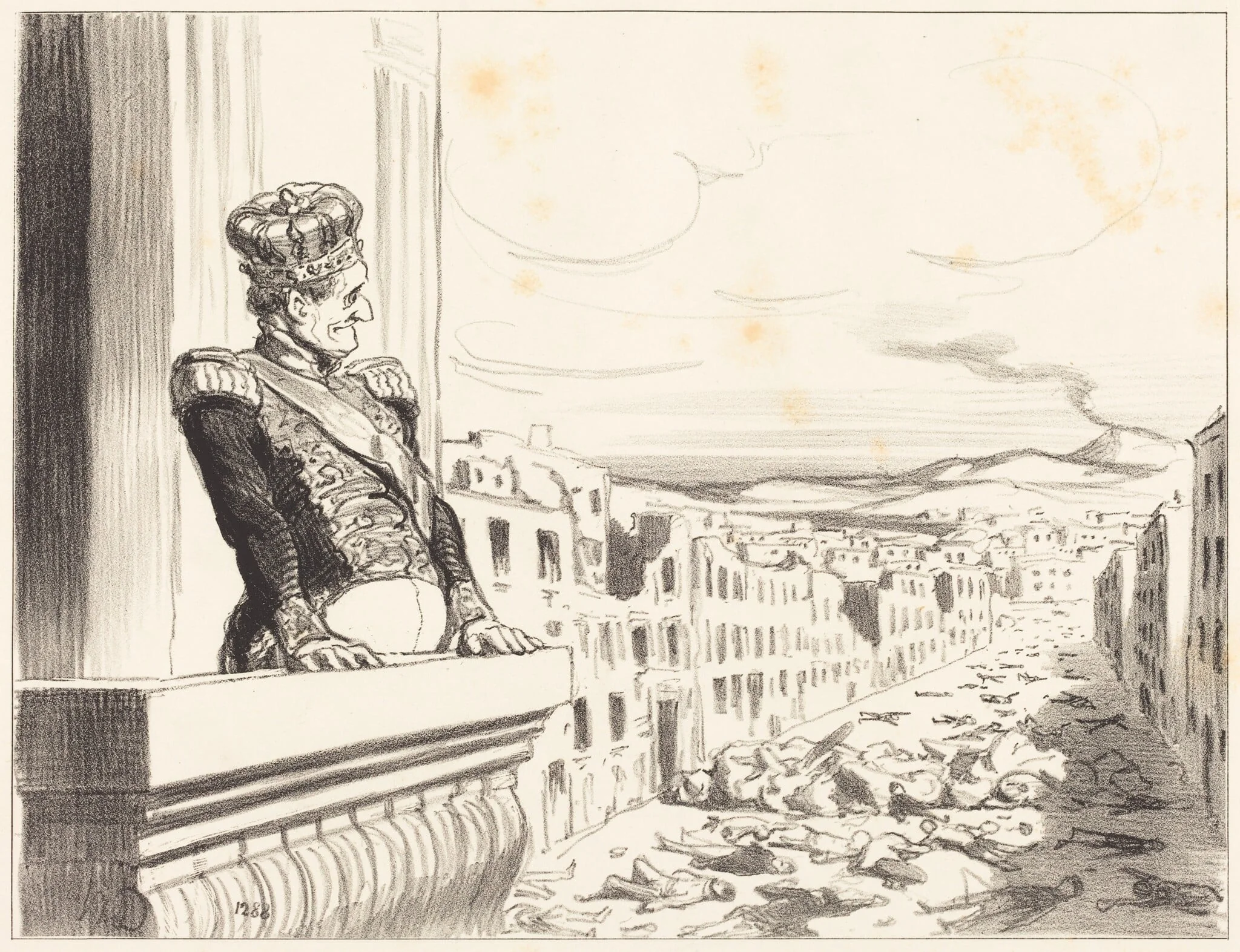 A Naples - Le meilleur des rois... (1st plate), detail