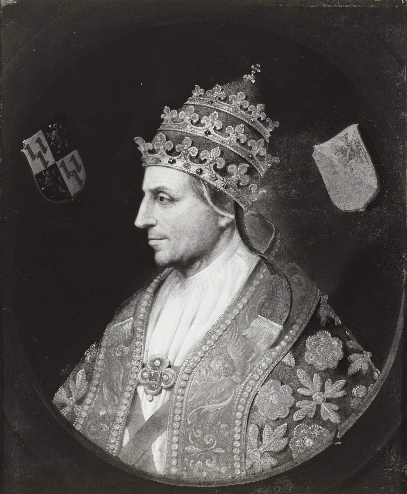 Pope Adrian VI, detail