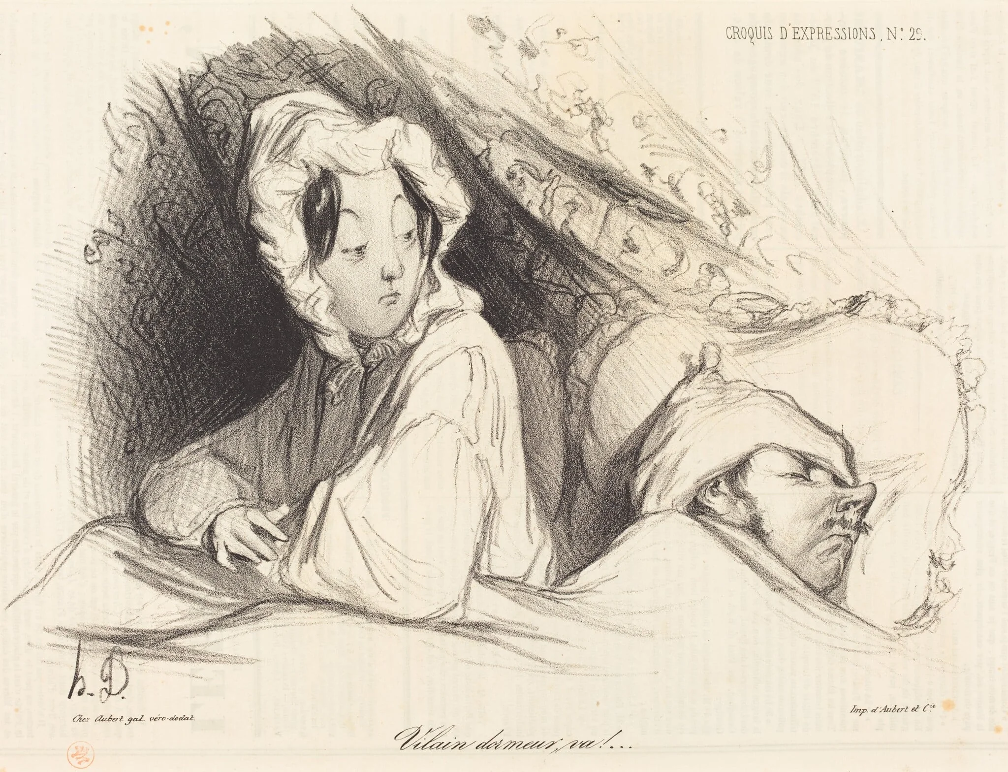 Vilain dormeur, va!, detail
