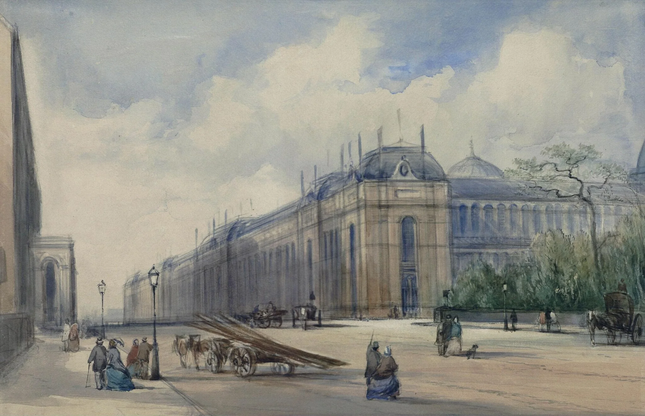 South-east aspect of the 1862 Exhibition Building, detail