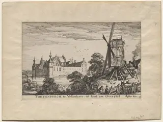 Four Castles in Holland and Utrecht:  The Castle Toutenburgh in Vollenhove, by Claes Jansz Visscher, 1617