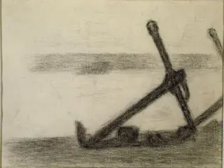 Study for The Channel at Gravelines, Evening, by Georges Seurat, 1890
