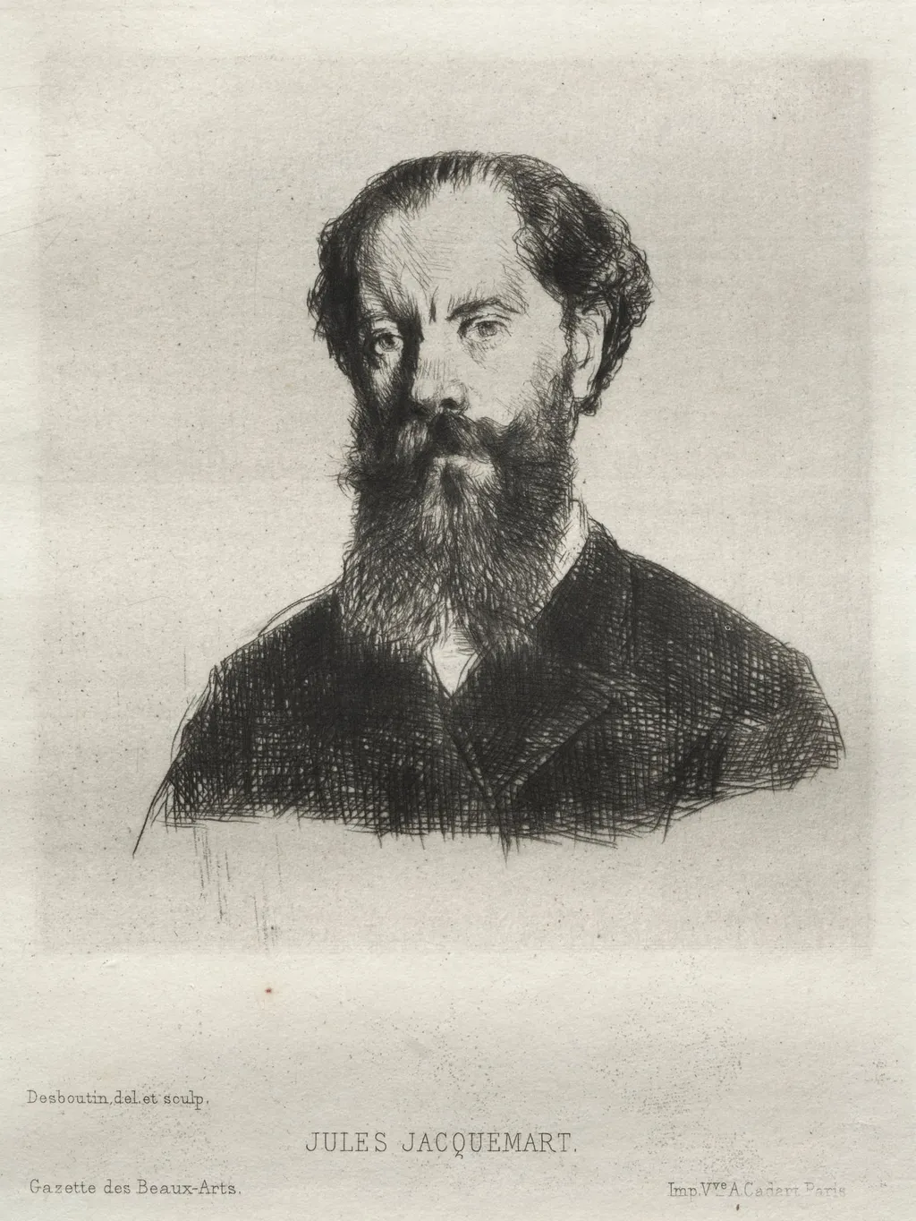 Jules Jacquemart, by Marcellin Gilbert Desboutin, 1876