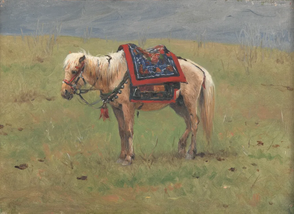 Himalayan Ponies, by Vasily Vereshchagin, oil, 1875