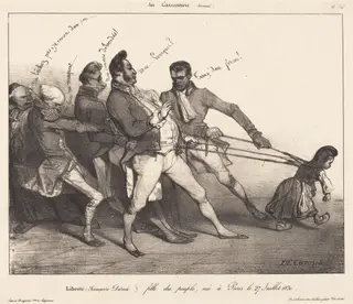 Liberté, by Alexandre Gabriel Decamps, ink, 1831
