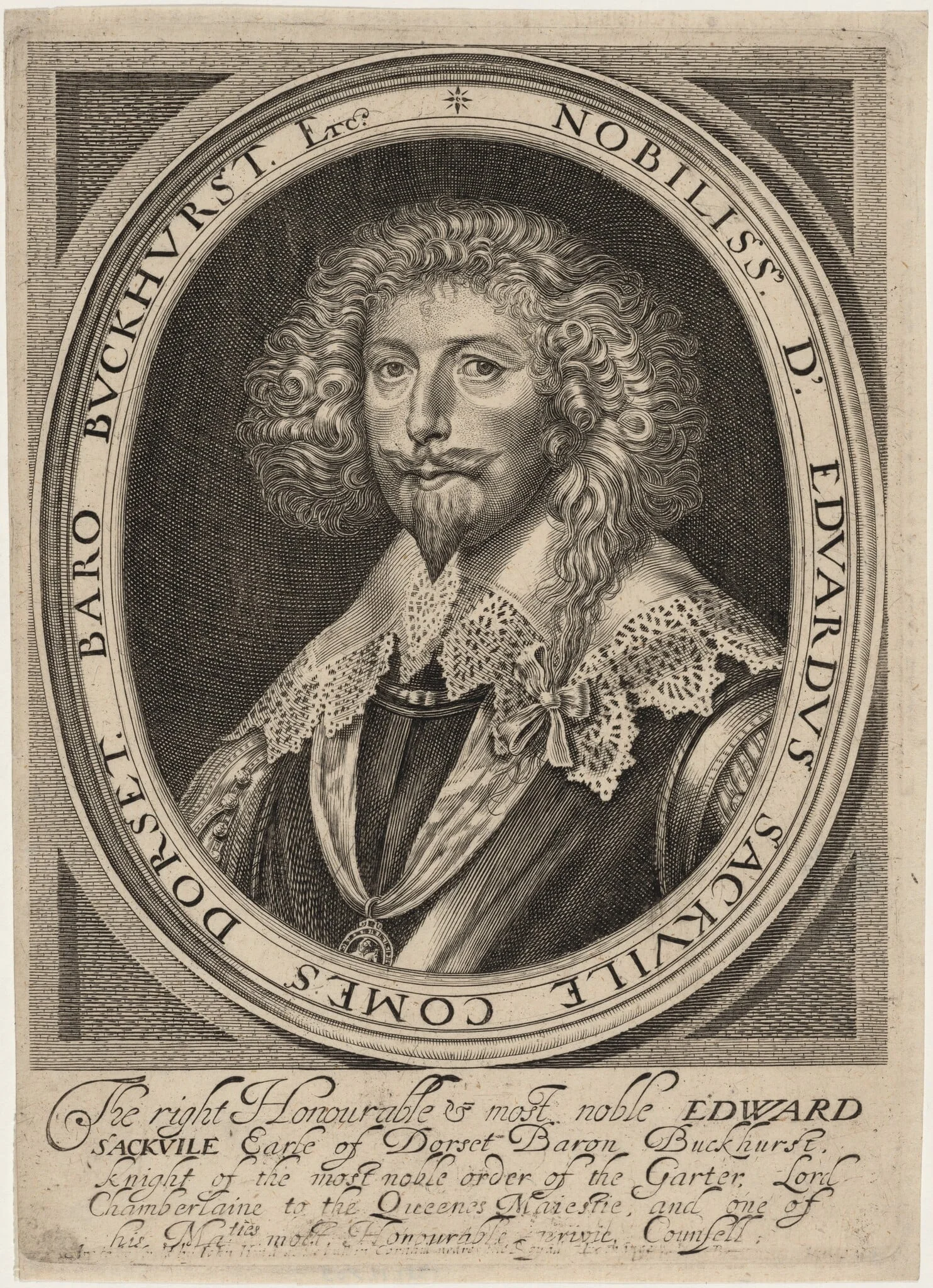 Edward Sackville, Fourth Earl of Dorset, detail