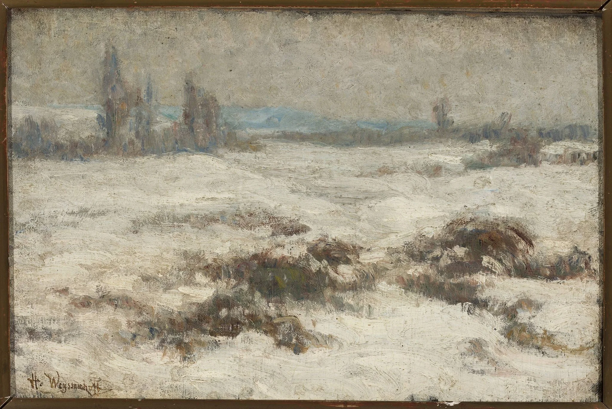 Winter landscape, detail