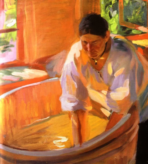 Washerwoman, detail